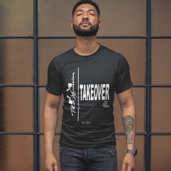 Unisex Takeover trendy gym themed tshirt - Picture 1 of 1